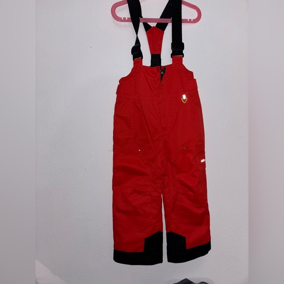 Obermeyer Other - Obermeyer Red and Black Kids Snow Overalls